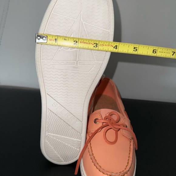 Sperry Starfish Eco Perf Top-Sider Women’s Leather Boat Shoes Size 9.5 Coral - Picture 9 of 9